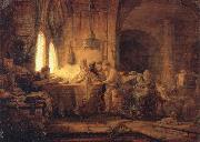 REMBRANDT Harmenszoon van Rijn The Parable of the Labourers in the Vineyard Sweden oil painting artist